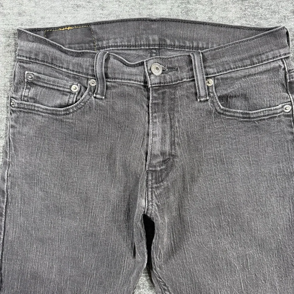 Levis 514 Straight Fit Jeans‎ Men's Size W29 L30 Black Denim Stretch Cotton